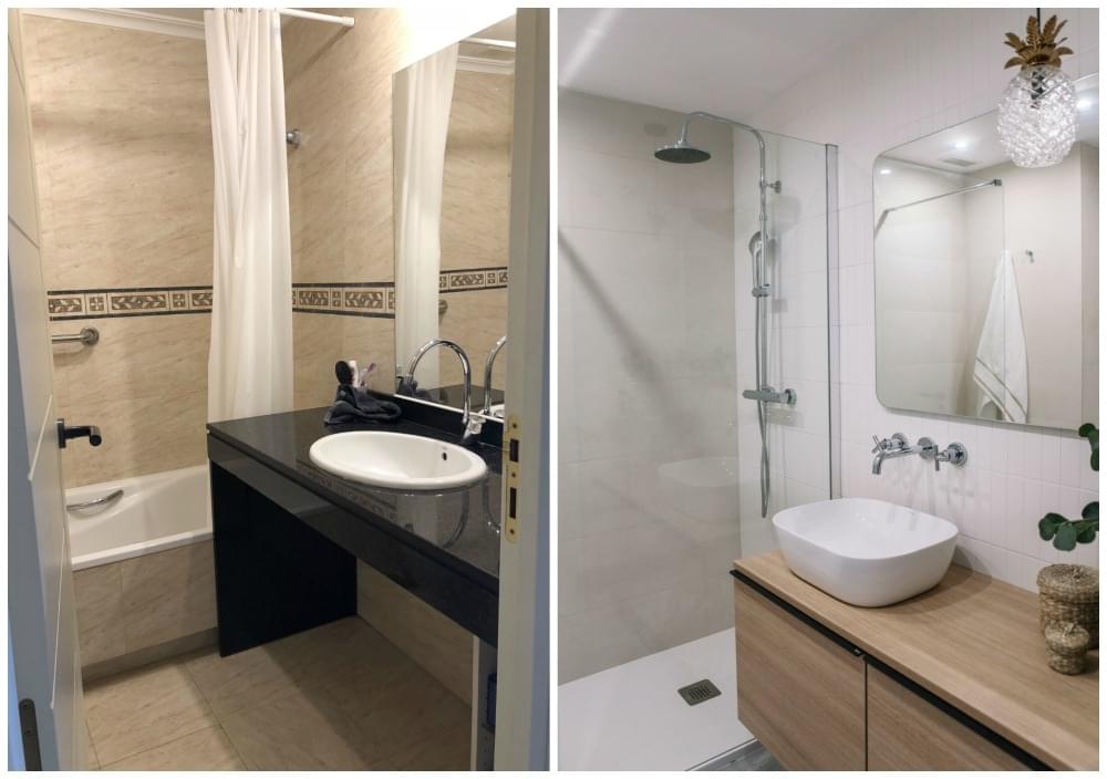 cocinas y baños Reforma integral bano principal ANTES Y DESPUES 1